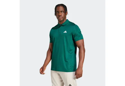 adidas Performance Poloshirt TR-ES BASE POLO grün M (48/50) - Sportliches Poloshirt aus 100% Polyester mit AEROREADY-Technologie für optimale Feuchtigkeitsregulation, ideal für Fitness und Training.