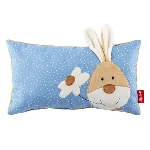Sigikid Semmel Bunny Babykissen - Kissen für Babys und Kleinkinder, vielseitig einsetzbar als Kopf- oder Schmusekissen, waschbar und ideal für Auto oder Zuhause.