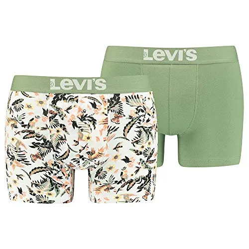 Levi's Men's Parrot Paradise Boxer Briefs (2 Pack) in grün von Levi's