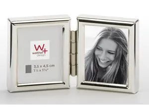 Walther WD235S Rahmen Chloe 2 x3,5x4,5 cm silber