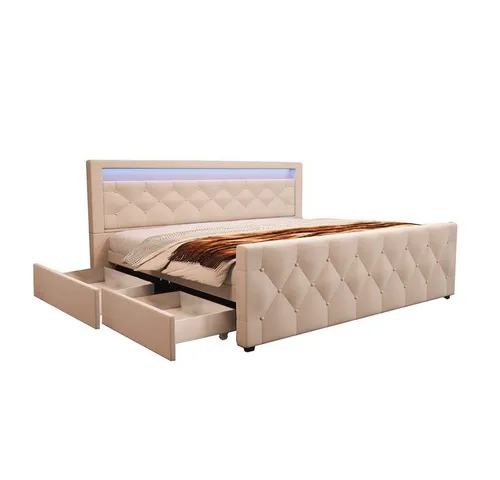 Betten & Bettgestelle Beige von Home Deluxe