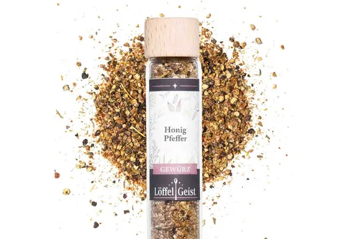 Löffelgeist Gewürz Honig Pfeffer(33g im praktischen Dosierglas)