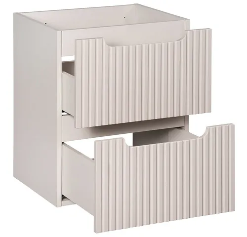 Lomadox Waschtischunterschrank 50 cm in beige von Lomadox