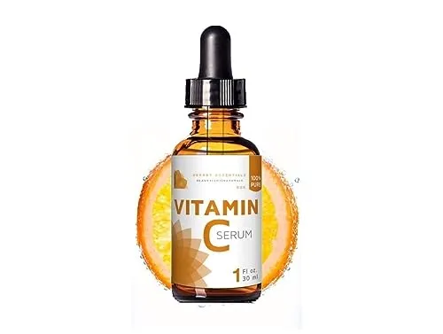 Vitamin C Serum Vegan | Hyaluron | Anti Aging Serum | Reine Aloe Vera, MSM, Jojoba Oil, Vitamin E | Secret Essentials