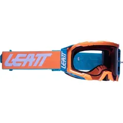 Leatt Velocity 5.5 Frame Motocross Brille - Sportbrille mit kugelsicherer 170° WideVision-Linse und integrierter Anti-Beschlag-Funktion, perfekt für anspruchsvolle Motocross-Fahrer.