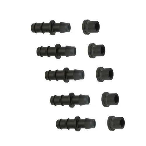 5-er Set Anbohr Verbinder für CS Perlschlauch 1/2 Zoll mit Gummidichtung