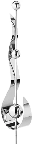 Produktbild Kobolo Gartenstecker Drops, 134 cm, Silber, dekorativer Edelstahlstecker, wetterfest & stabil, stilvolle Gartendeko für Terrasse, Balkon & Vorgarten