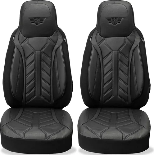 BREMER SITZBEZÜGE für Renault Trafic 3 (ab 2014) – 2-tlg. Set - Hochwertige Schonbezüge in Schwarz für Renault Trafic 3. Langlebig und pflegeleicht, bieten sie Komfort und Schutz. Einfache Montage mit Klettsystem und großzügige Taschen für Ihre Utensilien.