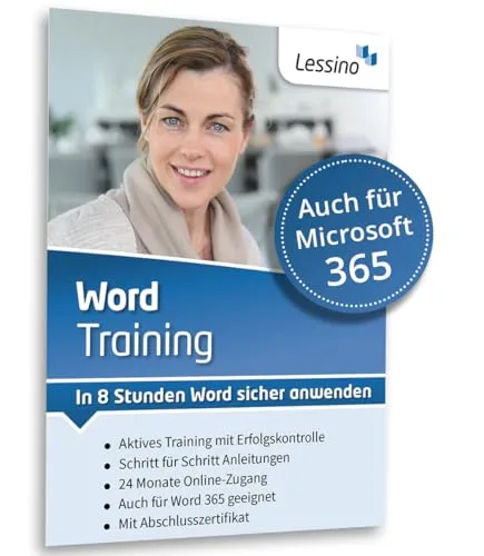 Word Training – Online-Kurs: Schritt für Schritt lernen & sicher anwenden (Einsteiger & Auffrischer) | optimiert für Microsoft 365 & Office 2024 | 1 Nutzer-Lizenz