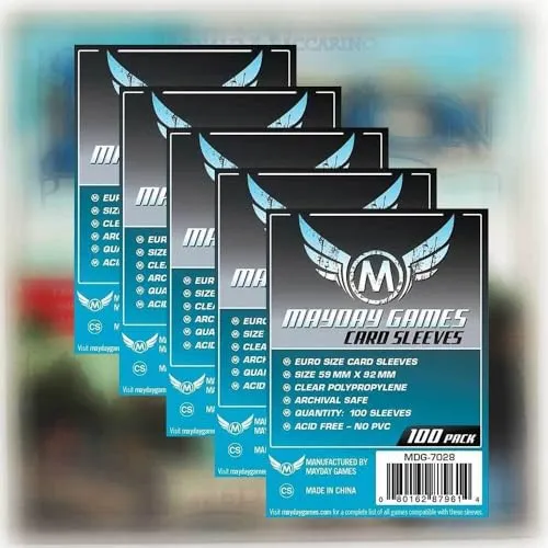 Mayday Games Standard Sleeve Hüllen 7028 Vorteilspack für Dominion - Gesellschaftsspiele: Ultimatives Vorteilspack mit 100 Schutzhüllen für den perfekten Schutz Eurer Dominion-Karten, sorgt für langfristige Freude und Spielspaß!