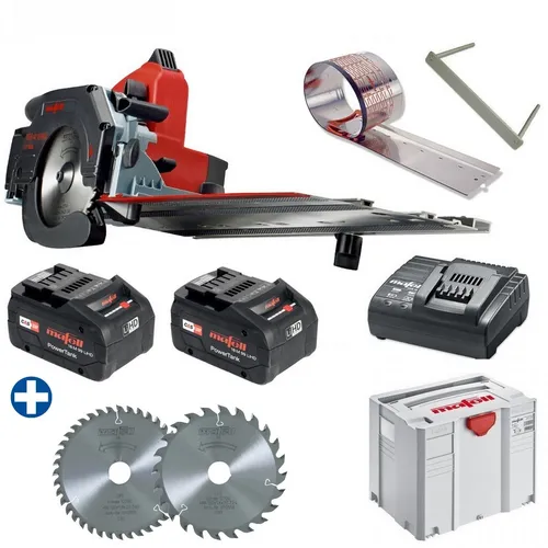 Mafell Akku Kappschienen Säge KSS 40 18M bl mit Sägeblätter Z24/Z40