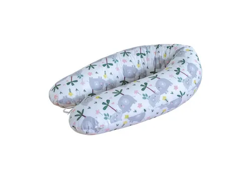 Loolay Stillkissen Baumwolle M/L o L/XL Schwangerschaftskissen Seitenschläferkissen Bezug, WEICH Füllung + 100% BIO-Baumwolle Kissenbezug, 170 oder 190 cm Stillkissen + Bezug abnehmbar mit Reißverschluss!, LOOLAY® - 100% Europäische Stoffe und Kleinserien-Nähen!