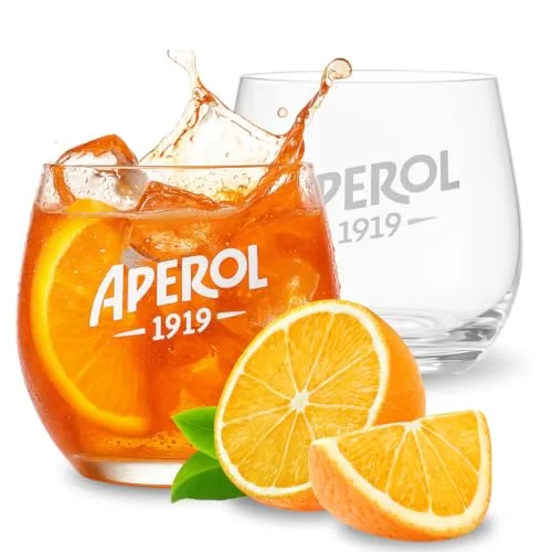 Maxito Aperol Gläser von hervorragender Qualität mit 370 ml im 2er Set als Geschenke für Frauen oder Aperol Geschenk - Aperol Spritz Gläser - Cocktail