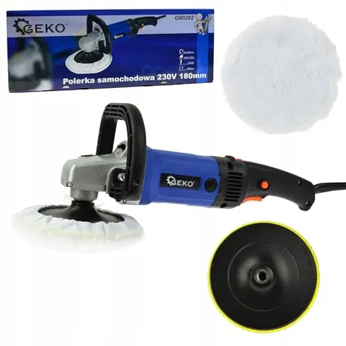 GEKO G80292 Autopoliermaschine | Handpoliermaschine | 1200W Leistung | Softpad | 230V
