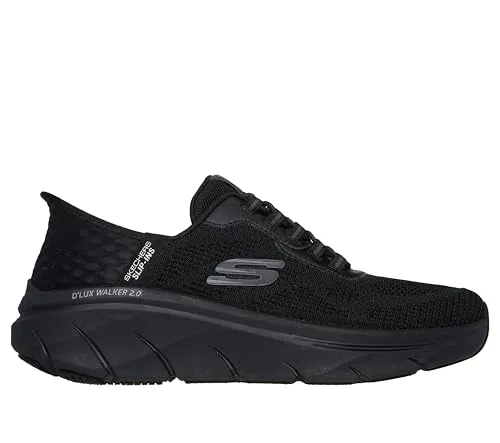 Skechers Slip-ins: D'Lux Walker 2.0 - Rezinate 232446-BBK, Men Sneakers, Black, 46 EU