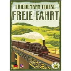 2F Spiele Freie Fahrt -DE/EN 295735 - Zweisprachiges Eisenbahnspiel von Friedemann Friese, ideal für Familien und Freunde. Mit herausfordernden Strategien und Anleitung in Deutsch und Englisch.