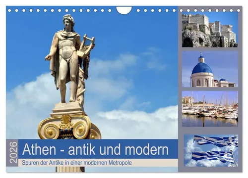 Pia Thauwald | Athen - antik und modern (Wandkalender 2026 DIN A4 quer),...