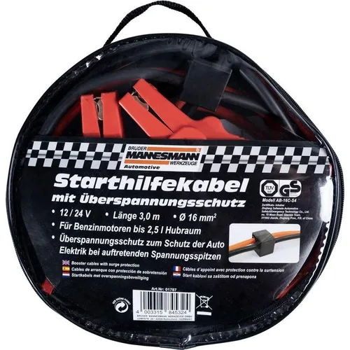 Mannesmann Starthilfekabel 16 mm, in Rundtasche (M01787)