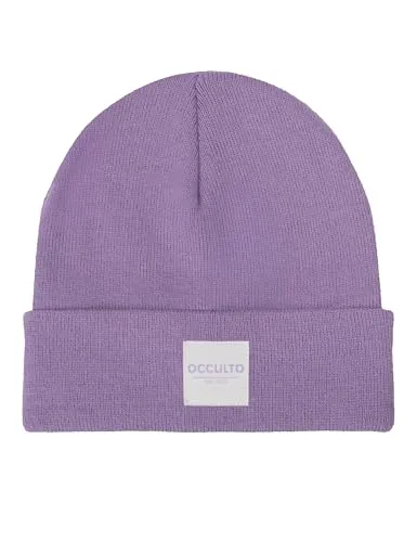 Occulto Herren & Damen Winter Mütze (Model: Eli), Beanie Lila