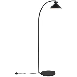 Nordlux Dial Stehlampe, E27, 40W, schwarz - Stehleuchte im skandinavischen Design, inspiriert von den 50er-Jahren, ideal für ein modernes Wohnambiente und sorgt für stimmungsvolle Beleuchtung.