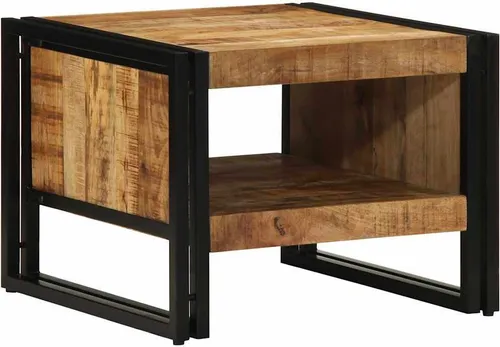 Maison Exclusive Couchtisch aus massivem Mangoholz 50x50x38 cm