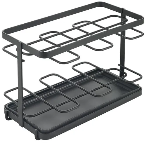 Metaltex Küchenorganizer-Set, 1-tlg. mit ThermoTouch® Beschichtung - Küchenorganizer mit herausnehmbarer Kunststoffschale für einfache Reinigung und minimalistischem Design, ideal für jede Kücheneinrichtung.