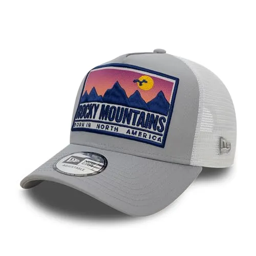 New Era Location Patch Trucker Adjustable Rocky Mountains Grau, Size:OneSize
