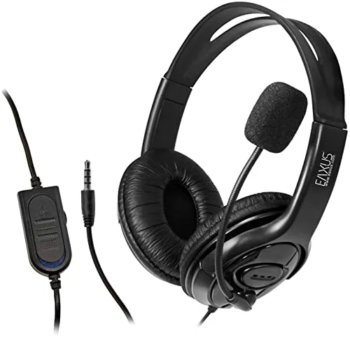 Eaxus Stereo Gaming Headset für Playstation 5, PS4, PS4 Pro - Kristallklarer Sound und starker Bass für ein immersives Gaming-Erlebnis, mit verstellbarem Design und Lautstärkeregler