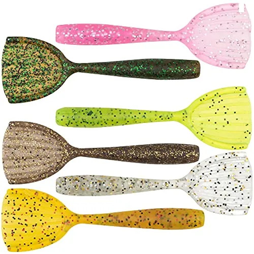 Fox Rage Creature Shovel Shad - Gummiköder, Farbe:Chartreuse UV, Länge/Packungsinhalt:7cm / 8 Stück