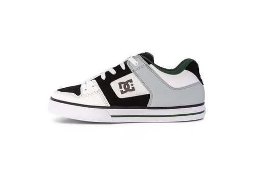 DC Shoes Herren Pure Sneaker - Weiß/Schwarz/Grün, 45 EU - Stylische Herren Sneaker mit atmungsaktivem Mesh-Futter und gepolsterter Zunge für optimalen Komfort und Unterstützung. Ideal für den Alltag und sportliche Aktivitäten.