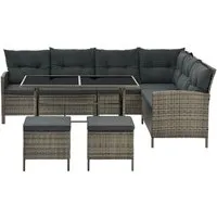 Juskys Polyrattan Lounge Manacor