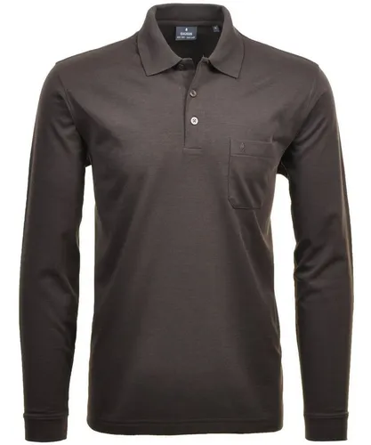 Ragman Herren-Poloshirt Mokka L in braun von RAGMAN