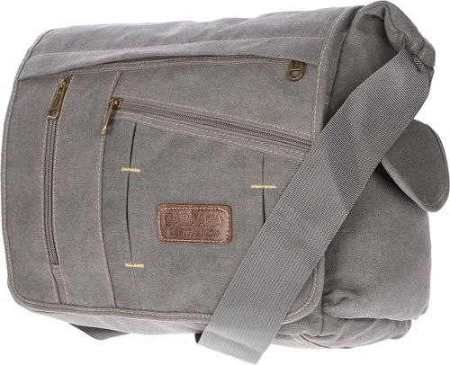 Christian Wippermann Umhängetasche für 17 Zoll Laptop - Stylische Messenger Bag für Herren - Hochwertige Messenger-Bag aus strapazierfähigem Canvas mit verstellbarem Riemen. Ideal für Büro und Uni, bietet Platz für DIN-A4-Ordner und 17-Zoll-Laptops.