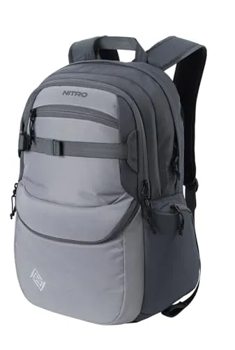 Nitro Future Hero Rucksack - Schulrucksack mit Organizer und 17 Zoll Laptopfach - Tagesrucksäcke mit ergonomischen Schulterstraps, viel Stauraum und gepolstertem Laptopfach für optimalen Tragekomfort und Schutz deiner Geräte.