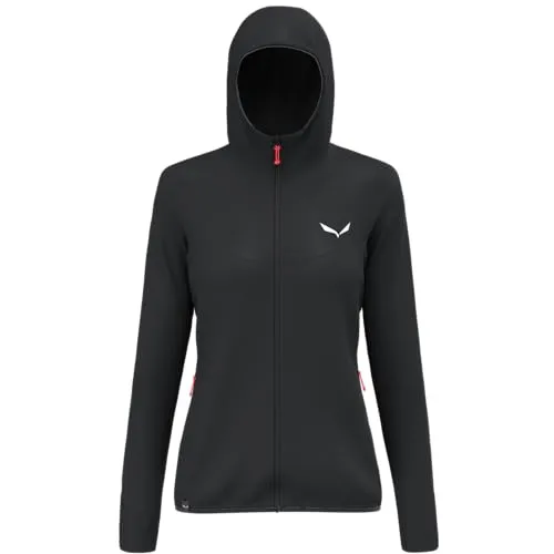 Salewa Puez Waffle Hybrid Polarlite Damen Sweater - Schwarz - Größe 40 - Funktionsjacke für Damen, aus atmungsaktivem Polarlite-Material für optimale Wärme und Komfort bei Outdoor-Aktivitäten.