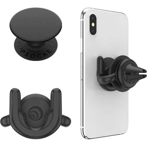 PopSockets PopPack PopMount 2 Car Vent + PopGrip Black (805925)