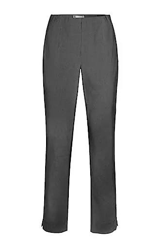 Stehmann Schlupfhose Ina-740 grau 38 - Stoffhosen, bequeme Schlupfhose in grauem Graphit, ideal für lässige Outfits und optimalen Tragekomfort durch 72% Viskose.