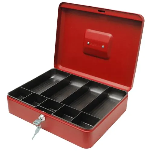 Geldkassette (25,4 cm) rot