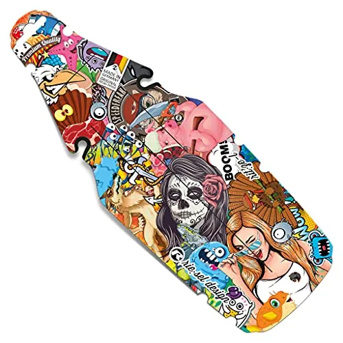 Riesel Design - rit:ze L – hinteres Schutzblech für Sattelmontage | breitere Version | werkzeugfreie Montage | passend für Gravel, MTB, Enduro, Downhill | Design carbon | Made in Germany