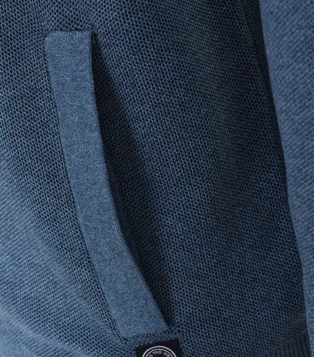 CASAMODA Strickjacke uni, Herren, 4XL, hellblau - Herren-Strickjacke aus 90% Baumwolle für hohen Tragekomfort, vielseitig kombinierbar und ideal für jeden Anlass. Ein zeitloser Klassiker mit Stehbundkragen und praktischen Einschubtaschen.