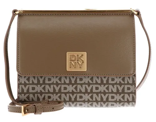DKNY Umhängetasche Mona Flap Crossbody Bag - Stylische DKNY Umhängetasche mit verstellbarem Schulterriemen und edlen goldfarbenen Akzenten. Praktisch und elegant für jeden Anlass - ideal für stilsichere Frauen.