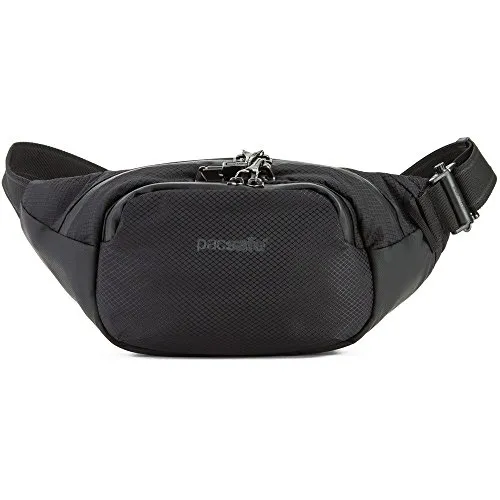 Pacsafe Venturesafe X Waistpack - Anti-Diebstahl Gürteltasche - Umhängetasche mit RFID-Schutz und innovativem Roobar Locking System, ideal für sicheres Reisen und Diebstahlschutz.