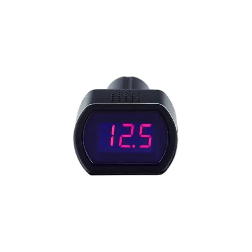 FamilyMall 12-24V LED Zigarettenanzünder KFZ Batterie Tester Spannungsanzeige Voltmeter