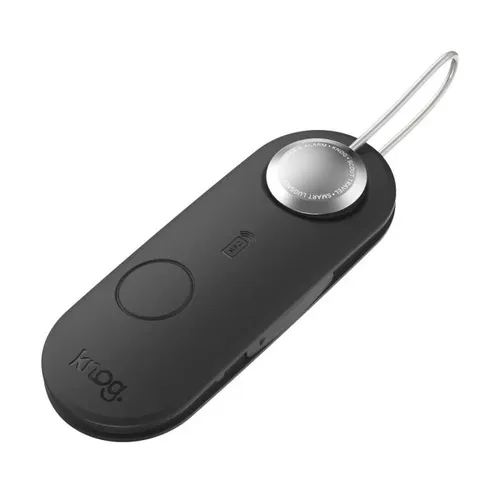 Knog Scout Travel Smart Tag Alarm und Finder, Schwarz Silber