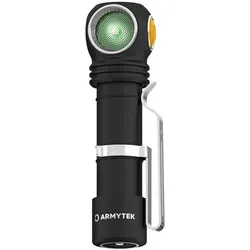 Armytek Wizard C2 WG Grünlicht LED Stirnlampe mit Akku - Taschenlampe mit Kaltweiß-LED und grünem Licht, ideal für Outdoor-Aktivitäten und auch bei Nacht gut sichtbar.