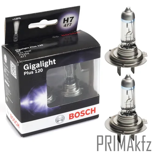 BOSCH Glühbirnen H7 55W Gigalight Plus 120%