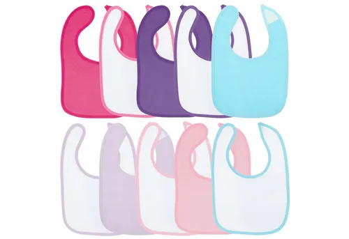 BIECO Lätzchen Bieco Baby Lätzchen 10er Pack Baby Lätzchen Wasserdicht Schlabberlatz