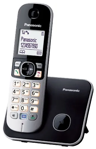 Panasonic KX-TG 6811 Candy-Bar - Festnetztelefon mit Anrufer-ID, blockiert unerwünschte Anrufe und bietet 15 Stunden Gesprächszeit