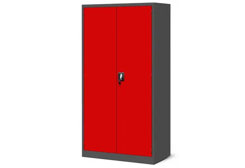 Jan Nowak Werkzeugschrank SZYMON 92 cm – Metall Werkstattschrank mit 3 Böden und 2 Schubladen - Der Jan Nowak Werkstattschrank SZYMON ist ideal für Handwerksbetriebe und Werkstätten. Mit stabiler Konstruktion, verstellbaren Böden und abschließbarem Design sorgt er für optimale Werkzeugaufbewahrung und Sicherheit.