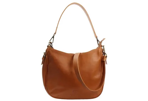LECONI Schultertasche Henkeltasche Umhängetasche Damen in braun von LECONI
